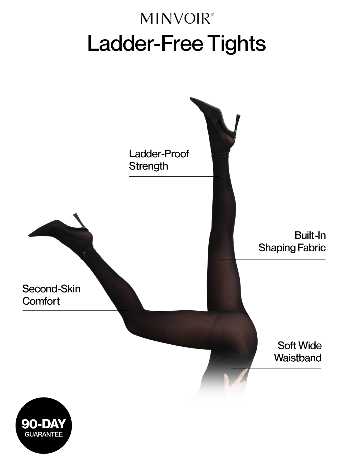 Mila Nude Ladder-Free Tights 30 Denier