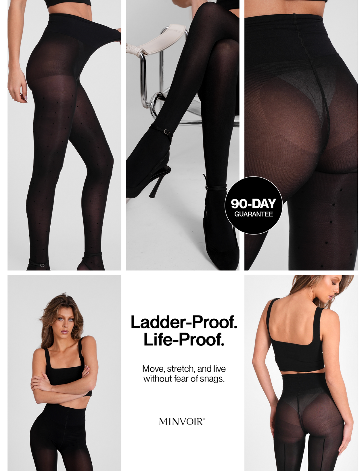 Mila Nude Ladder-Free Tights 30 Denier