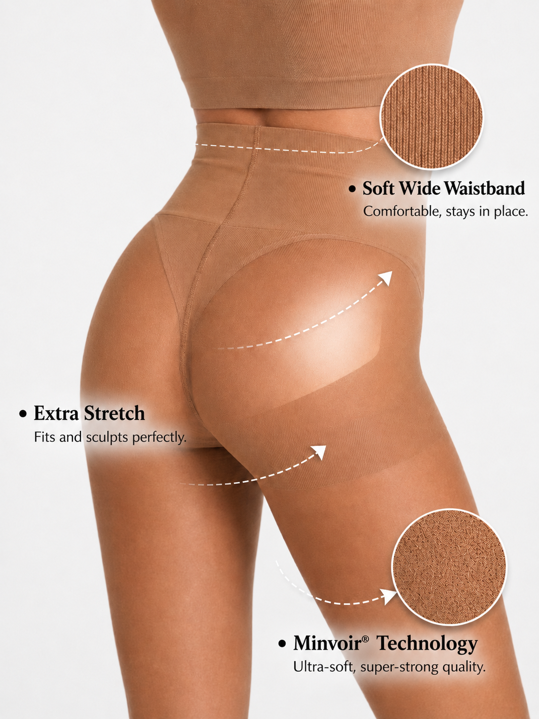 Mila Nude Collants 30 Deniers Anti-Déchirure